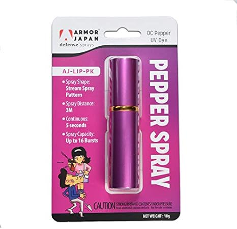 Amazon Lipstick 口紅型 護身用催涙スプレー 1本 ピンク 防犯用品 通販