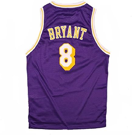 Fcdraon Youth Kobe Jerseys Los Angeles 8 Bryant Jerseys Basketball Kids Purple Size (XL(17-18 Years Old))