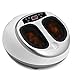 Foot Massager, Shiatsu Kneading Foot Massager Massage Machine with Heat for Home Office White