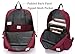 Vaschy Lightweight Backpack,20 Liters Classic Waterproof Collapsible Daypack for Sports and Traveling,Teenagers School Book Bag with Bottle Side Pockets Burgundy