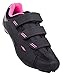 Tommaso Pista Women's Road Bike Cycling Spin Shoe Dual Cleat Compatibility - Black/Pink - 41
