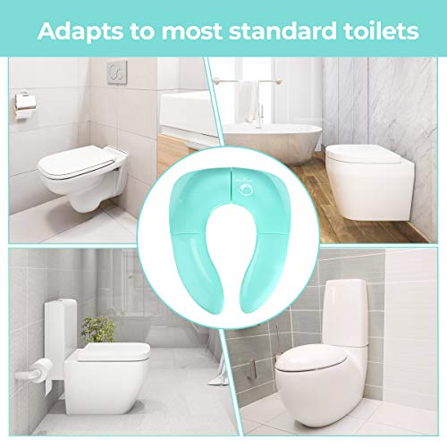 image for Eccomum Newest Travel Portable Folding Potty Training Toilet Seat Cove