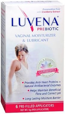 Luvena Vaginal Moisturizer and Lubricant - Box of 6 - 5 Grams , Luvena , Feminine Care, Bathroom