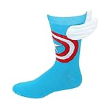 Bioworld Captain America w/ Wings Crew Socks