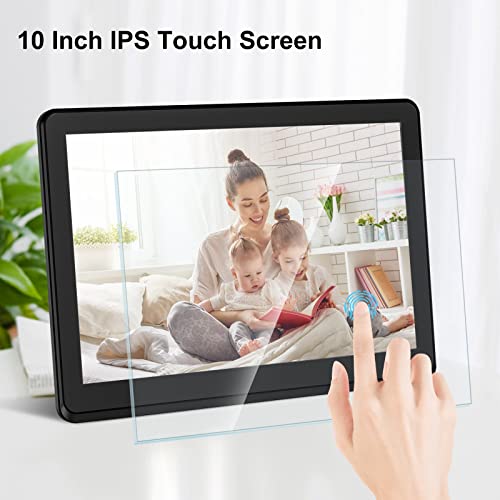 Atatat 10 Inch WiFi Digital Photo Frame with IPS Touch Screen, AutoRotate, Share Photos via APP