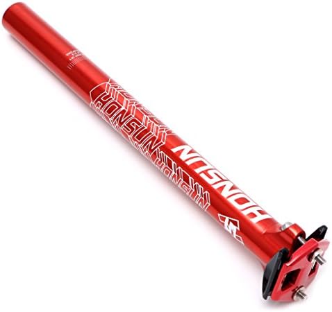 Elatworld Ultralight Carbon Fiber Matte 350 mm Seat Post Tube For Mountain Bike Bicycle (Red)