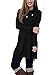 Our Precious Women's Long Sleeve Button Lapel Neck Sides Slit Shirt Dress