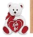 Bearington Beary Bigheart Valentines Plush Stuffed Animal Teddy Bear with Heart, 12 inches