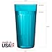 Bellevue 20-ounce Break-resistant Plastic Restaurant-quality Beverage Tumblers | Set of 16 in 4 Assorted Colors