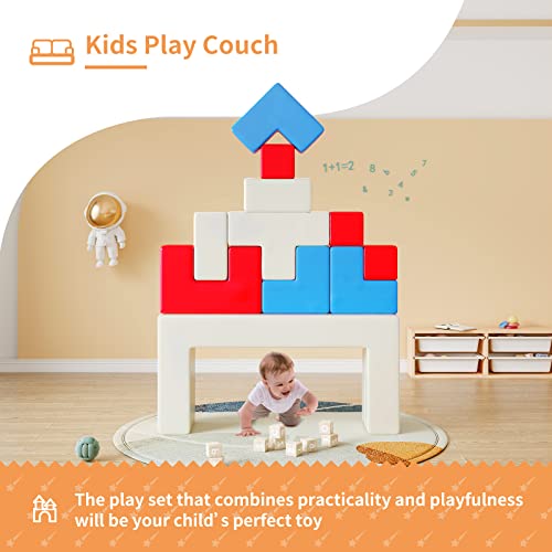 Foam Climbing Blocks for Toddlers, 12 PCS Foam Play Set for Baby