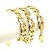 Chunky 23in 10mm 24k Yellow Gold Filled Men's Necklace Solid Curb Chain Jewelry 72g, gold filled