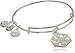 Alex and Ani Amazon Exclusive Snowflake Bangle Bracelet, Shiny Silver