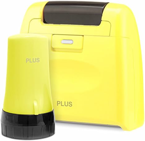 Identity Theft Prevention Security Stamp WIDE Roller Kit YELLOW