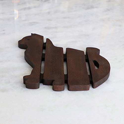 Wooden Cat Trivet | Teapot Coaster | For Hot Pots, Pans, Dishes | Kitchen, Table Decor, Accessory