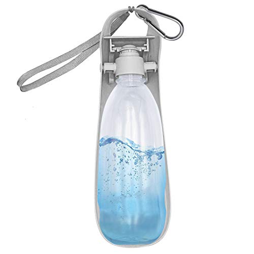 Vannon 2021 Upgrade Version Dog Water Bottle for Walking, 19oz Portable Dog Travel Water Bottle Dispenser with Foldable…