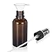 Olilia 1 oz Amber Glass Spray Bottles with Black Fine Mist Sprayer Pack of 12, Mini Funnel and Transfer Pipettes included