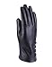 Winter Leather Gloves for Women Warm Cashmere Lining Thick Windproof Outdoor Hand Mittens Touch Screen with buttons