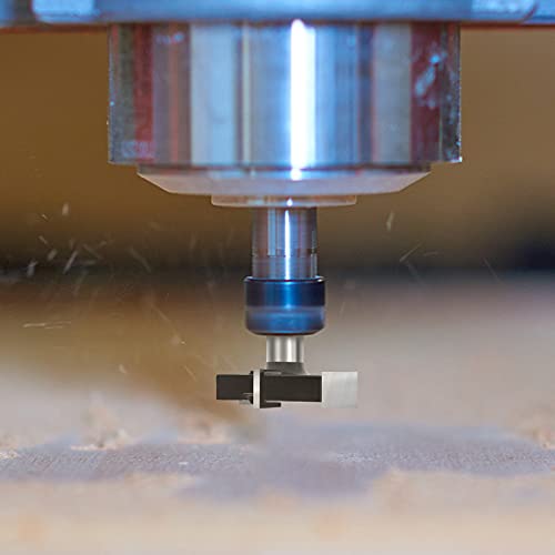 Amana Tool RC-2351 CNC Spoilboard Fräser - 2+2 Schneiden, Ø 80 Mm, Für Holz, MDF, Kunststoff, Inkl. Messer