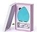 Swiss-Ultimate Labs Sonic Leaf 3-in-1 Facial Cleansing Brush for Healthy Skin, Exfoliator, Invigorating Massage, Blackheads, Microdermabrasion w/Bonus Herbal Face Wash Sample (Turquoise)