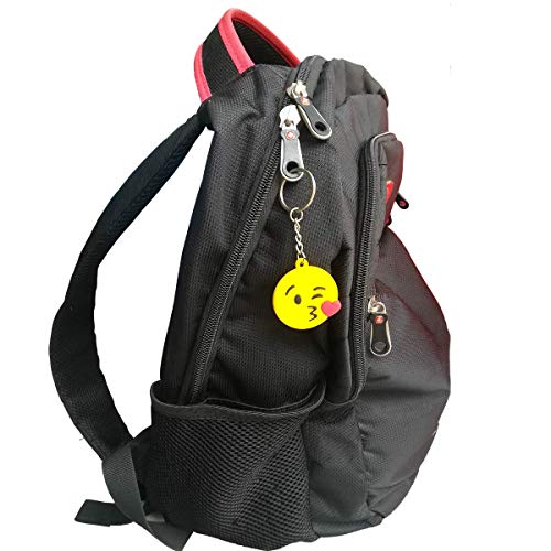 Emoji Keychains, OHill 40 Pack Top 8 Popular Emoji Emoticons Emoji Keyrings Emoji Party Favor Supplies Summer Camp Prizes Carnivals Classroom Rewards Party Favor Bags