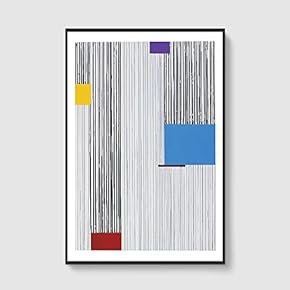 SIGNFORD Framed Canvas Home Artwork Decoration Lines Art...