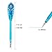 Happlee Creative Peacock Feathers Gel Pen Set 0.38mm Fine Ponit Rollerball Pen Coloring Gel Pen with Diamond Tip for Writing, Painting, Drawing, Art Crafts, and Take Notes, 12 Individual Colors