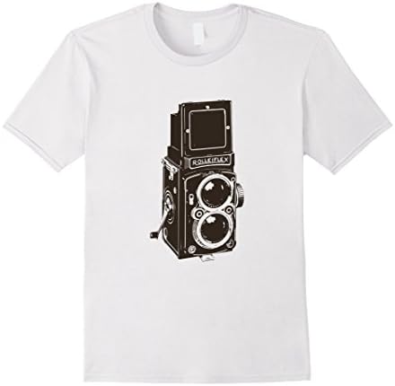 Mens ON SALE - Rolleiflex Vintage Camera T-shirt 2XL White