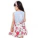 Girls Dress, Princess Dresses Sleeveless Denim Tops Floral Tutu Skirts (1-2 Years)
