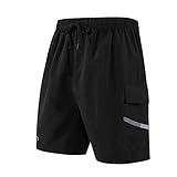 Spotti Basics Men's Baggy MTB Mountain Bike Cycling Shorts with Padded Underliner - Two Shorts in One