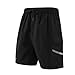Spotti Basics Men's Baggy MTB Mountain Bike Cycling Shorts with Padded Underliner - Two Shorts in One