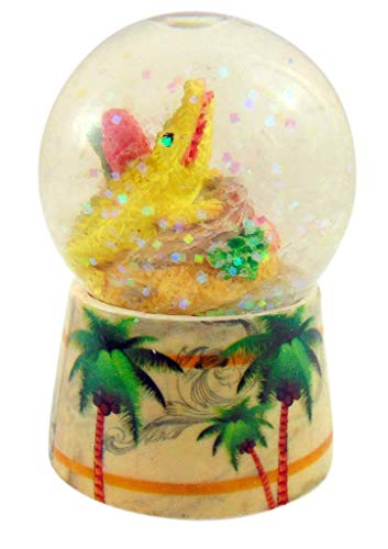 Westman Works Florida Alligator Snow Globe with Palm Tree Miniature Souvenir Gator Water Globe