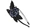 Alilang Womens Flapper Crystal Beaded Black Blue Flower Headband