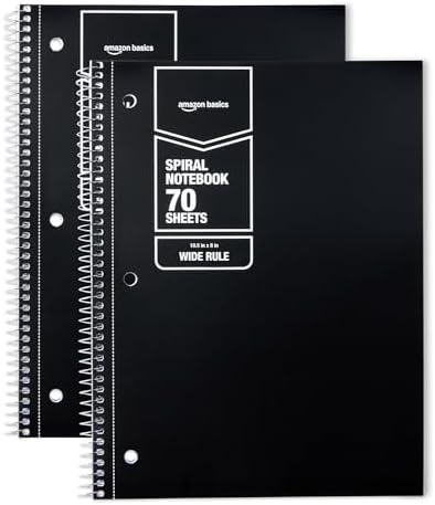Amazon Basics Classic Notebook: Amazon Basics black Notebook