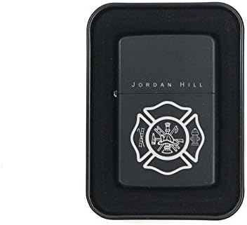 Fire Fighter Personalized Black Ligther - Free Laser Engraving