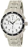 Guess Men's U15087G1 Silver Stainless-Steel Quartz Watch with White Dial