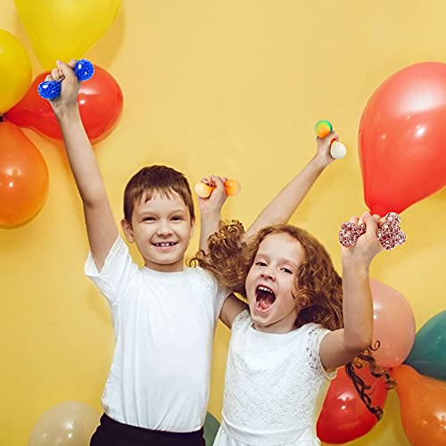 Max Fun 12 Pack Stress Ball Water Beads Sensory Fidget Toys - Mesh Ball Fidget Stress Balls for Adults Kids Stress Relief Gifts ADHD Squeezing Ball Improve Focus