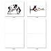 The Best Card Company - 10 Blank Yoga Note Cards (4x 5.12 Inch) - Boxed Notecards with Envelopes, Cute Animal Cards, Zen Assortment - Bovine Nirvana M6545OCB