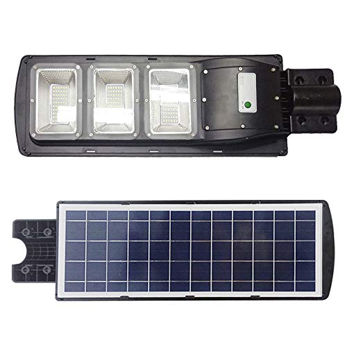 TAIMIKO 60W Solar Street Light, Parking Lot Lights 20000mAH Iron Phosphate Battery LED Street Light, Wireless-Waterproof IP65-Light/PIR Motion Sensor for Garage,Patio,Garden,Driveway (60W) - Thumbnail 5