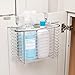iDesign Axis Metal Over the Cabinet Storage Organizer, Waste Basket, for Aluminum Foil, Sandwich Bags, Cleaning Supplies, Garbage Bags, Bath Supplies, 5