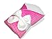 BundleBee Baby Minky Wrap/Swaddle/Blanket - Built-in Organic Infant Pad - Perfect for Bassinet and Easy Crib Transition - Lightweight - Gift Packaging - Newborns - Summer/Winter – Hot Pink