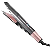 Professional Hair Straightener Curling Iron 2 in 1 Tourmaline Ceramic Twisted Flat Iron for All Hair Types with LCD Digital Display & Auto Shut-Off From AMULISS