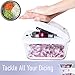 Fullstar Mandoline Slicer for Kitchen - Vegetable Chopper, Onion Potato Food Veggie Fruit Slicer and Cutter with Container, Kitchen Gadgets & Accessories, Home Essentials (4-in-1, White/Black)