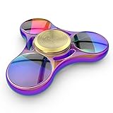 InfiSpin F1 Fidget Spinner, Metal Tri Spinner [Easy Flick & Spin] Prime EDC Focus + Stress Relief Toy | High Speed Bearings for 6+ Minutes of Spinning | Smooth, Quiet & Fast [RAINBOW]