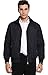chouyatou Men's Active Lightweight Softshell Zipper Bomber Jacket (Medium, Black)