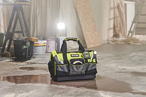 RYOBI Handwerkertasche mit Schultergurt Größe S RSSSTB1 (6 x Innentaschen, 3 x offene Taschen auf der Vorderseite, 1 x Reißverschlusstasche auf der Vorderseite, 3 x offene Taschen auf der Rückseite) 2