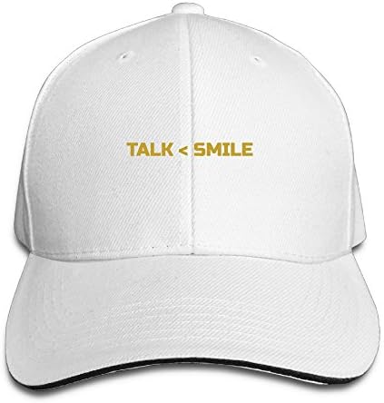 Talk Less Smile More Men Women Unisex Sandwich Cap Adjustable Peaked Hats