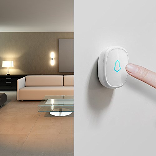 KERUI Wireless Waterproof Panic Touch Button Doorbell 433MHz Emergency Calling Alert F52 for Home Alarm System Security - Thumbnail 4
