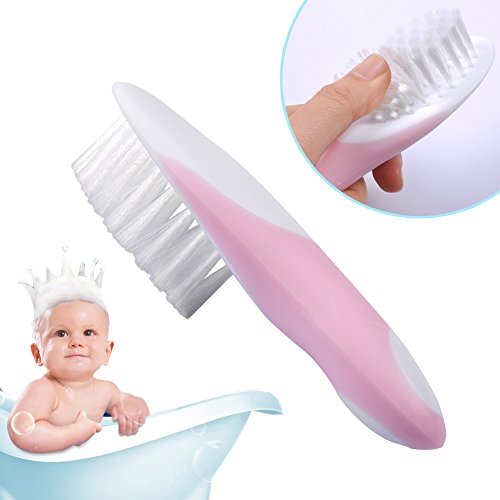 Hair Brush and Comb Set, Baby Safety Healthcare and Grooming Kit, Scalp Massage, Ideal for Newborns & Toddlers(2 pack, 1+1)