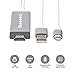 iPhone to HDMI Cable, Basevs Lightning to HDMI Cable Upgraded Version Lightning Digital AV Cable Lightning 8 Pin to HDMI 1080P HD Convertor for iPhone iPad iPod (Gray)