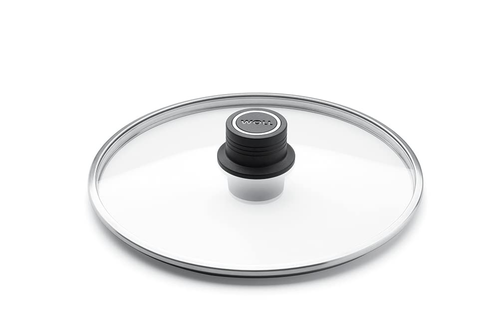 Woll Diamond Logic XR Safety Glass Lid Round Diameter 28 cm with Permanent Vent Transparent